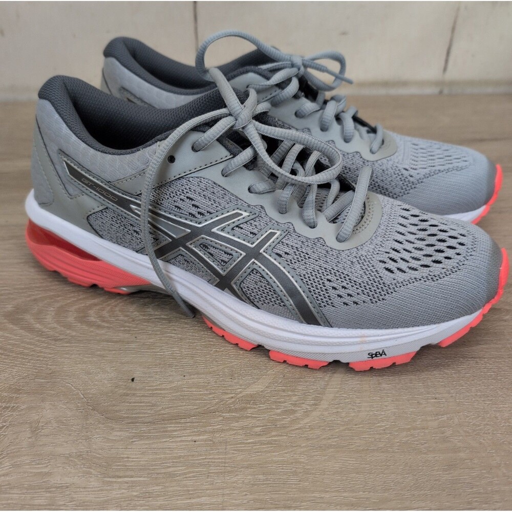 ASICS Womens 8.5 GT 1000 6 Gray Athletic Running Shoes Walking Comfort Sneakers